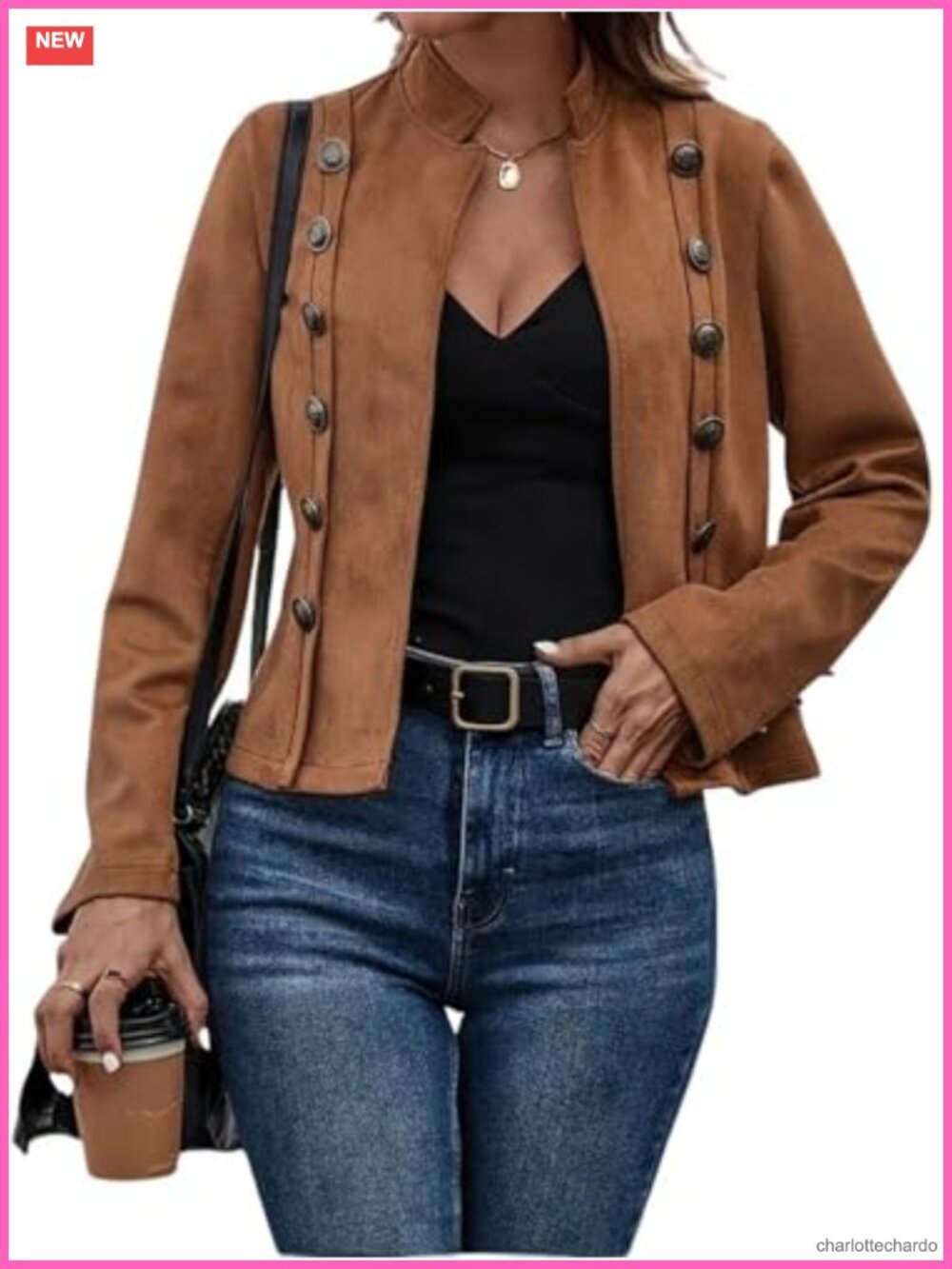 Faux Suede Leather Jacket Casual Long Sleeve Blazer Coat Fall Outfits